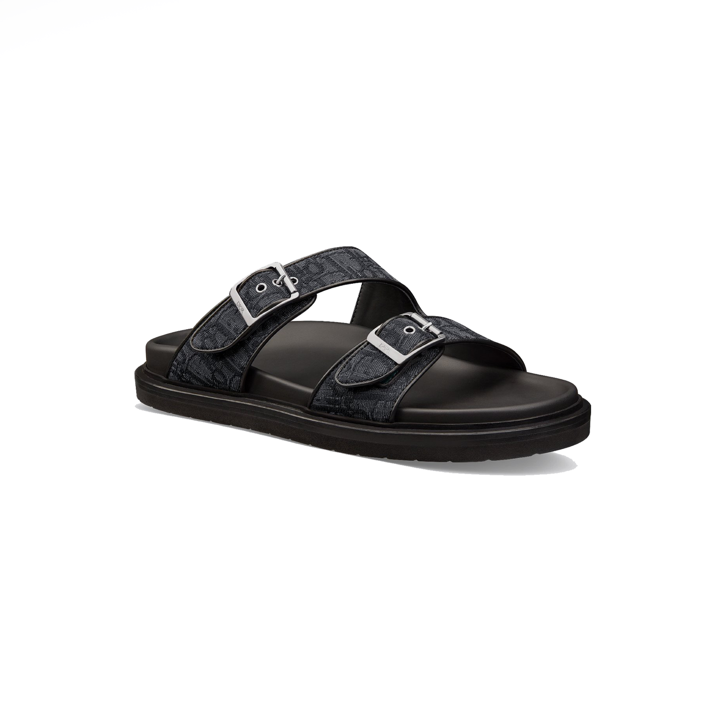 Dior Aqua Sandals Black Oblique Canvas