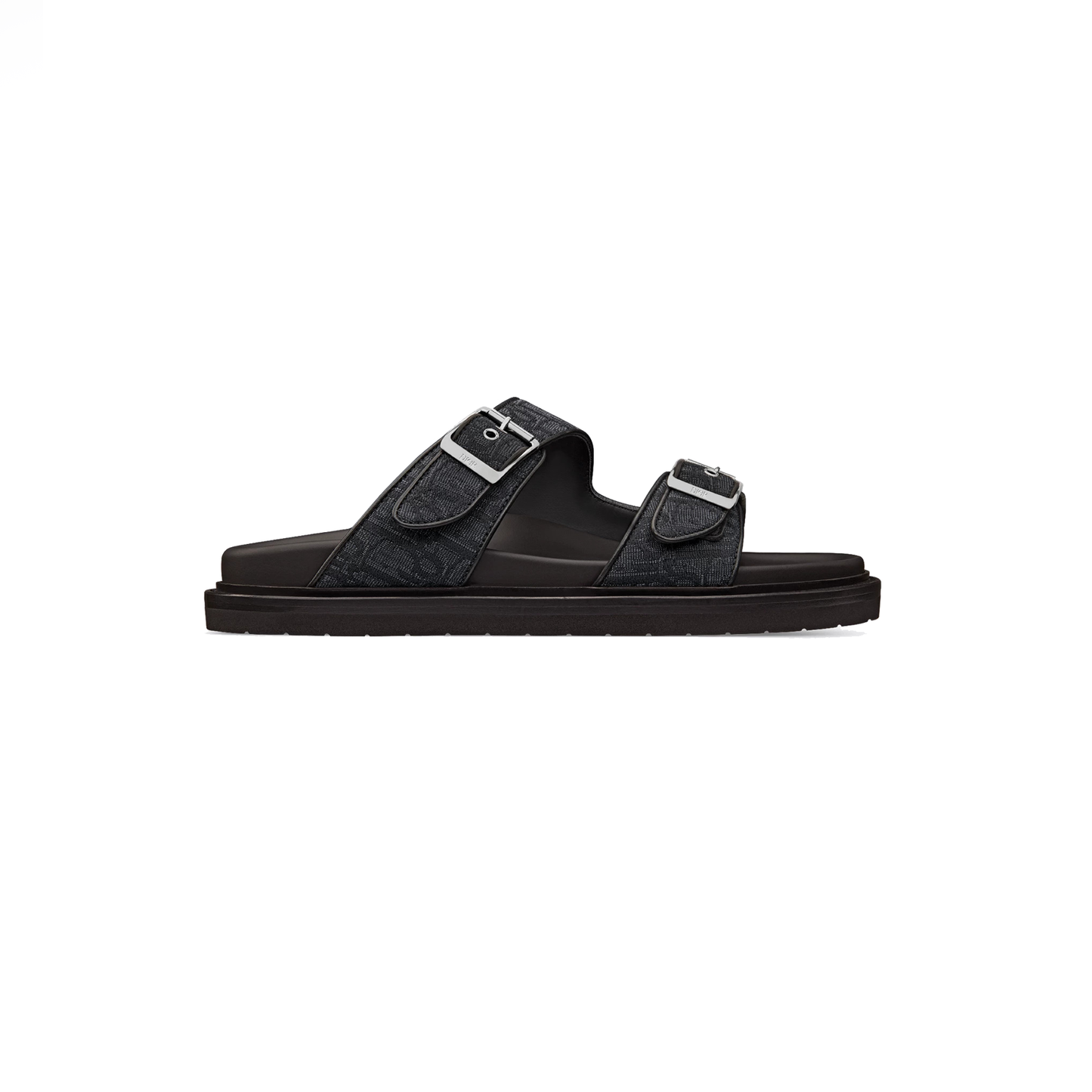 Dior Aqua Sandals Black Oblique Canvas