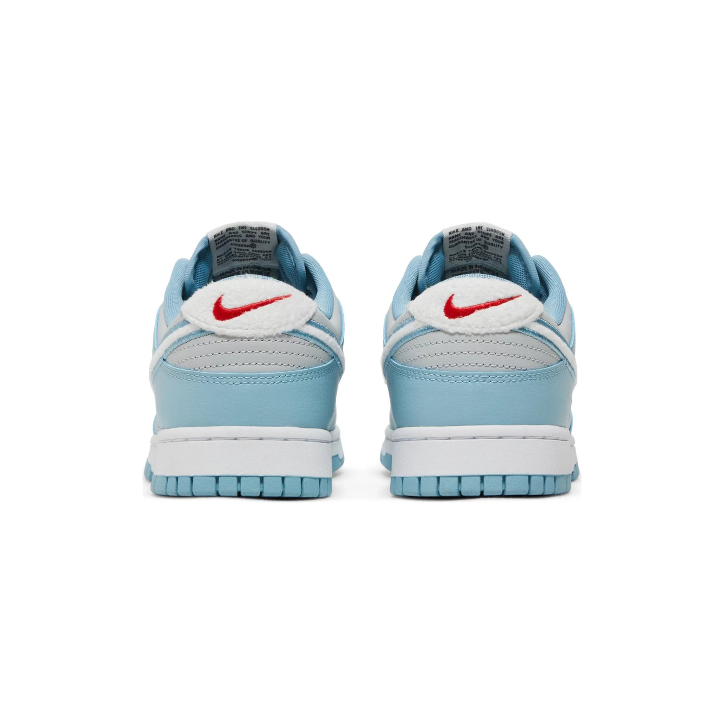 Nike Dunk Low 'Fleece Swoosh - Light Blue'